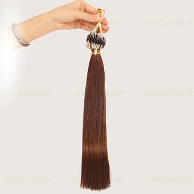 Microloop-Hair Extensions-Color-#6C-Perfect-Match-For-Natural-Looking